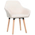 Swen Studio -  Dining Chairs 6 pcs Cream Fabric (UK/IE/FI/NO only) (3x331493)